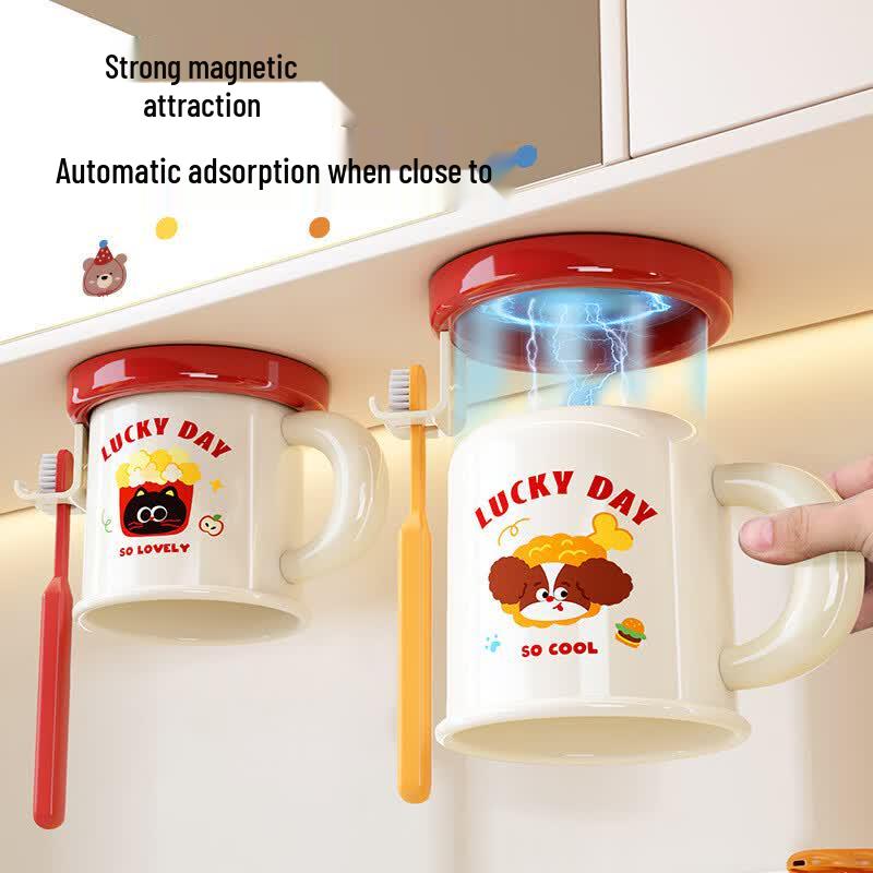 MDNG Magnetic Toothbrush Holder with Cups