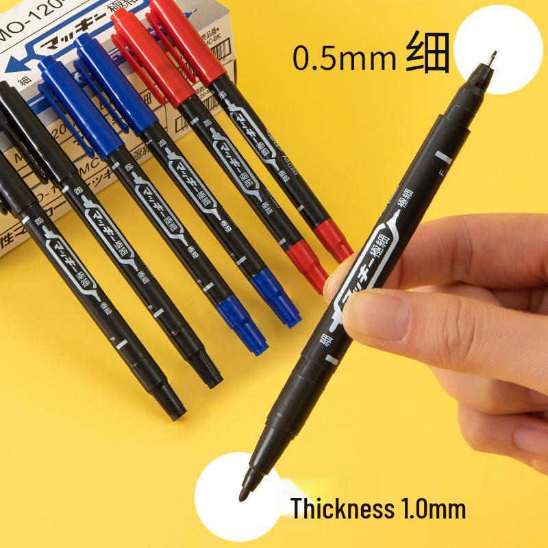 Dual-Tip Black Fine Liner - Safe, Non-Toxic, Children's Art Marker