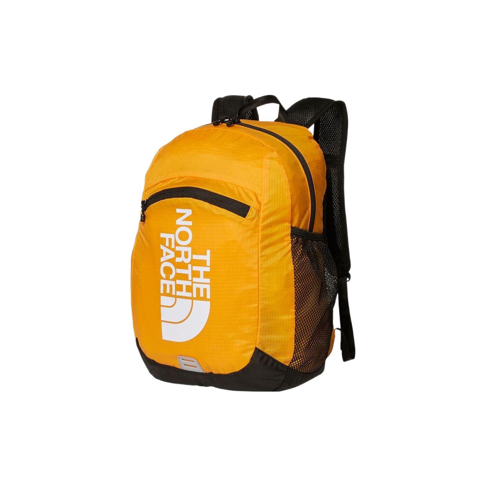 The North Face 15L Three-Dimensional Pattern Comfortable Backpack Unisex Backpack Nylon-Summit-Gold NMJ72354SG Summit Gold