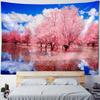 Bedroom Tapestry, Forest Landscape Mural, Home Wall Hanging Cloth, Living Room, Aesthetic Decoration, Bed Sheets, Blankets