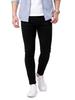 [GINGTTO] GINGTTO Men's Stretch Skinny Jeans Slim Fit Black (Size 36, Black)