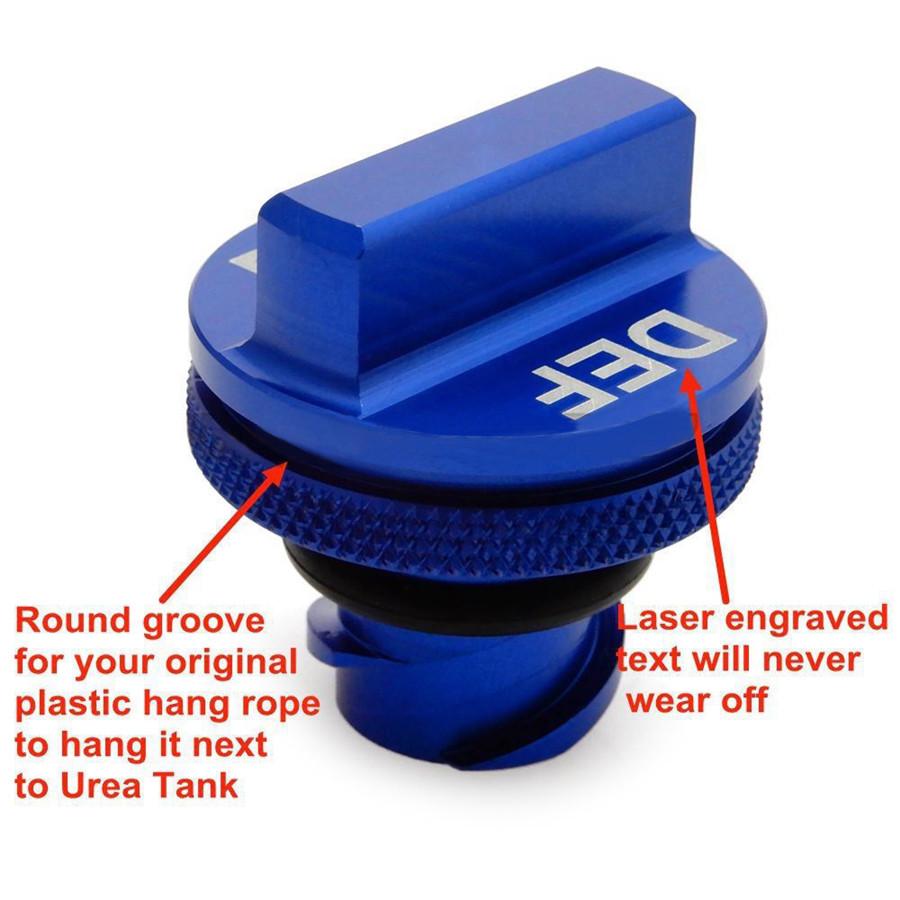 1X Billet Aluminum DEF Cap for 2013-2017 Dodge Ram Cummins and Ecodiesel Truck