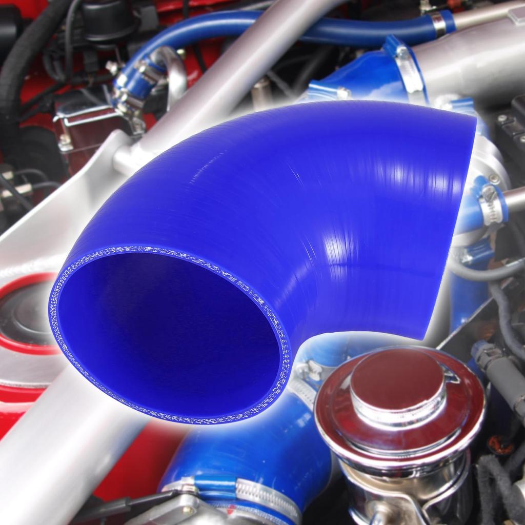 X AUTOHAUX Silikonslang, Silikonrör, Kylarslang, Vinkel 90°, Innerdiameter 4,0 tum