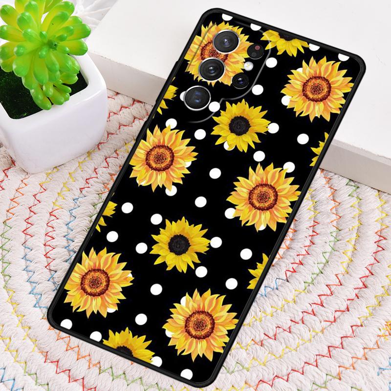 Sunflower TPU Phone Case For Samsung Galaxy Note 10 Pro S26 S25 S24 S23 S22 Ultra Plus S21 FE S20 Shockproof Cover