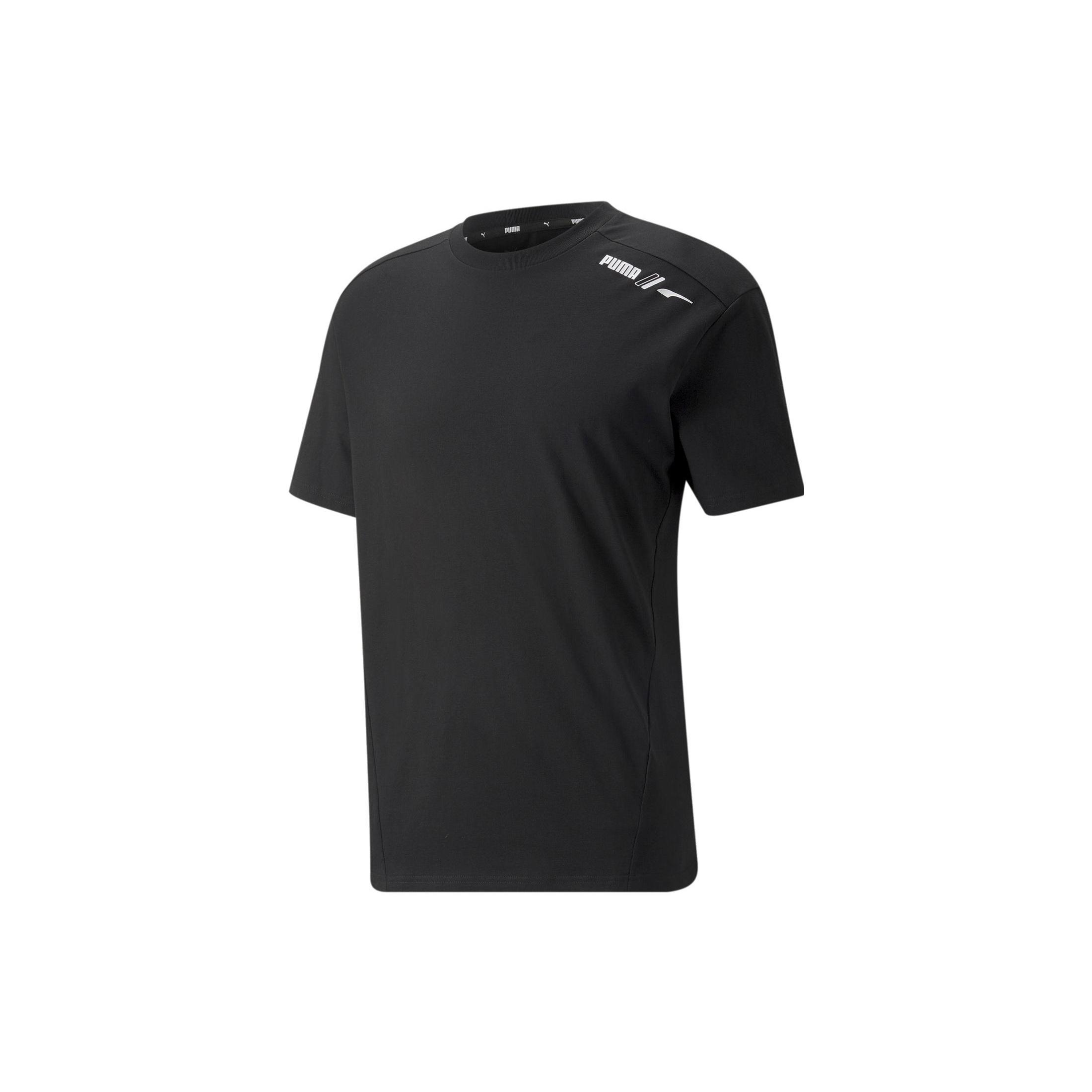 PUMA Graphic Rubber Printed T-Shirt  Black  Men s 849536-01 L