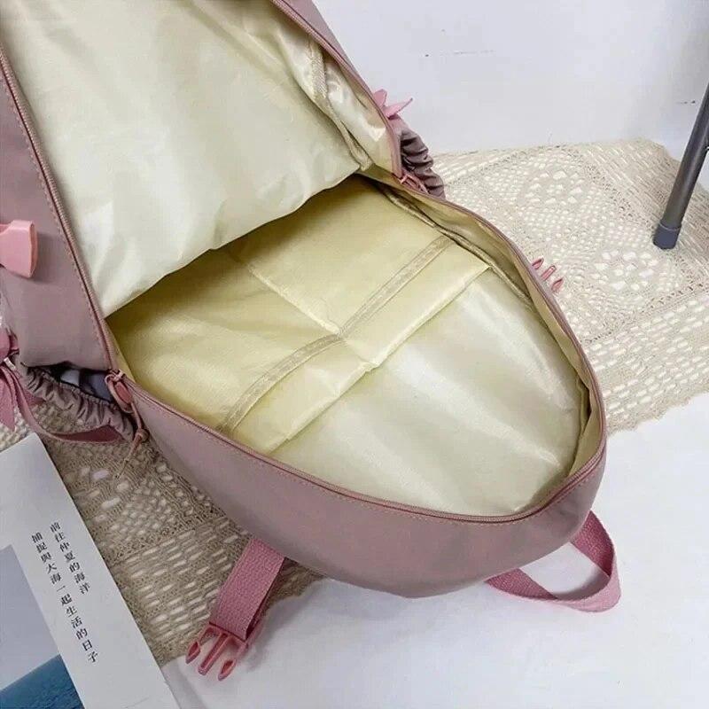 Carton Cute Girl Backpack Classic Nylon Women School Bag Laptop Bag Backpack Large Capacity Travel Backpack for Teenage Girl