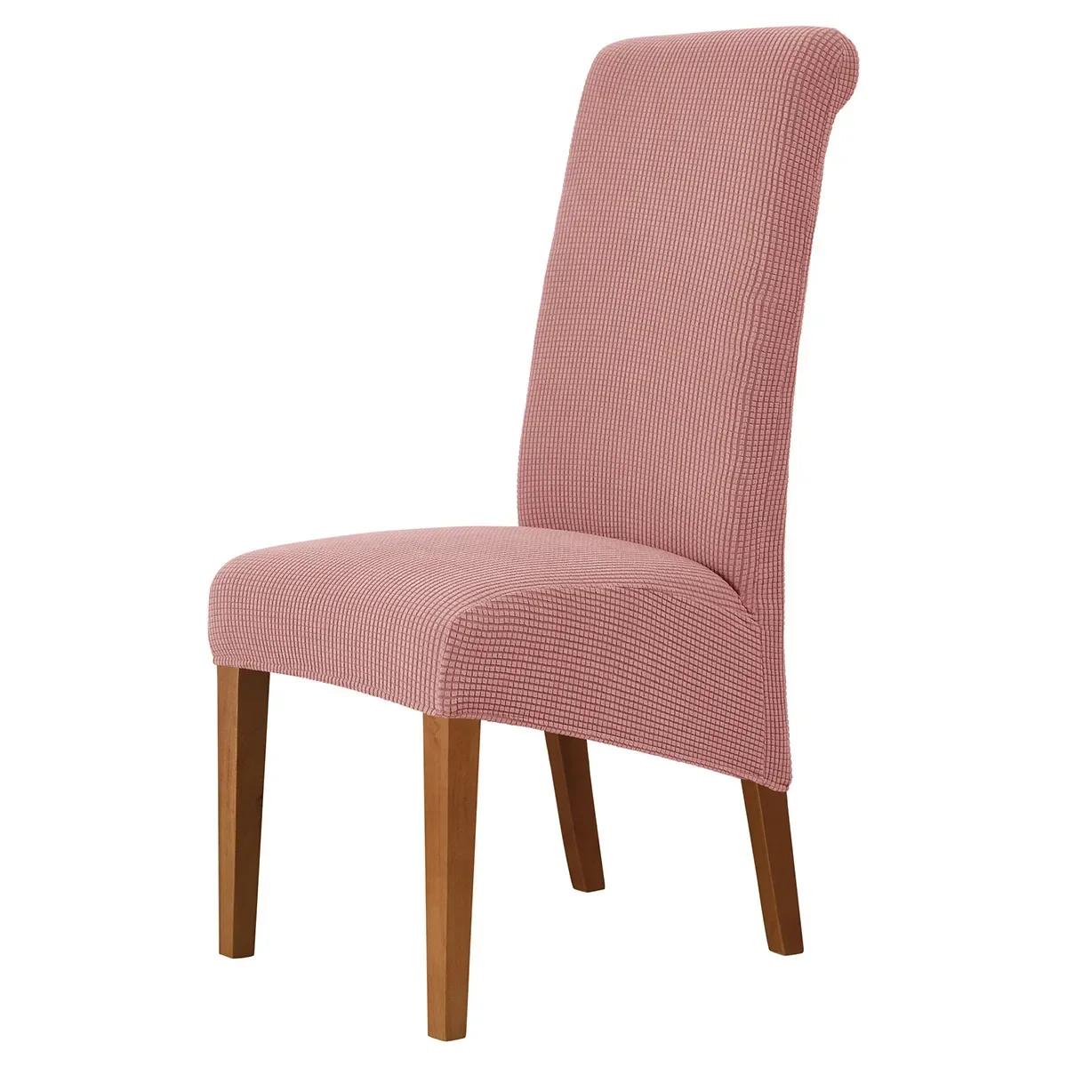 Hohe Rückenlehnenbezug Abnehmbarer Stuhlbezug Bankett Jacquard Verdicken Stühle Spandex Bezug Sitzbezüge Esszimmer Hotel Zuhause Chair Cover
