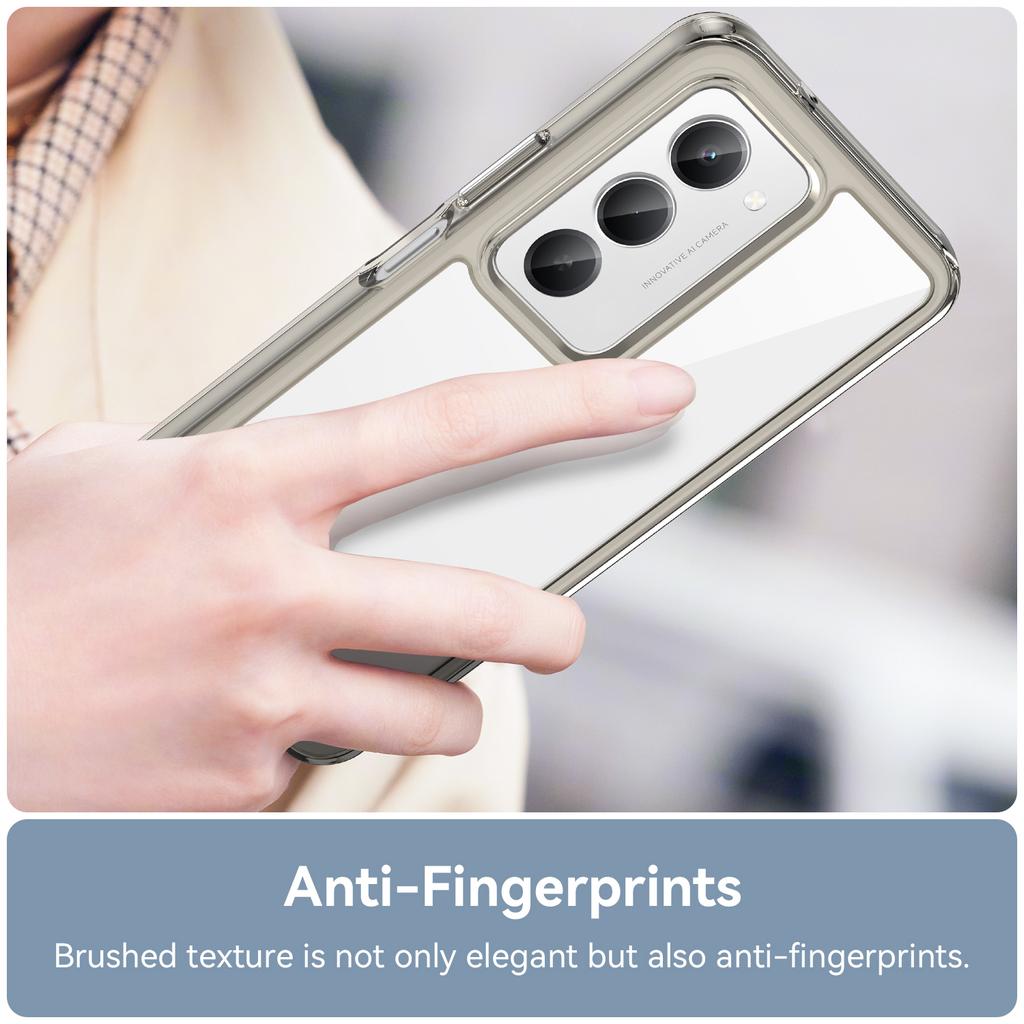 För Xiaomi Redmi 15 5G (Global) (169 mm) Telefonskal WANLONFENG XC-serien TPU Akrylskydd med Härdat Glas (Stort linshål)