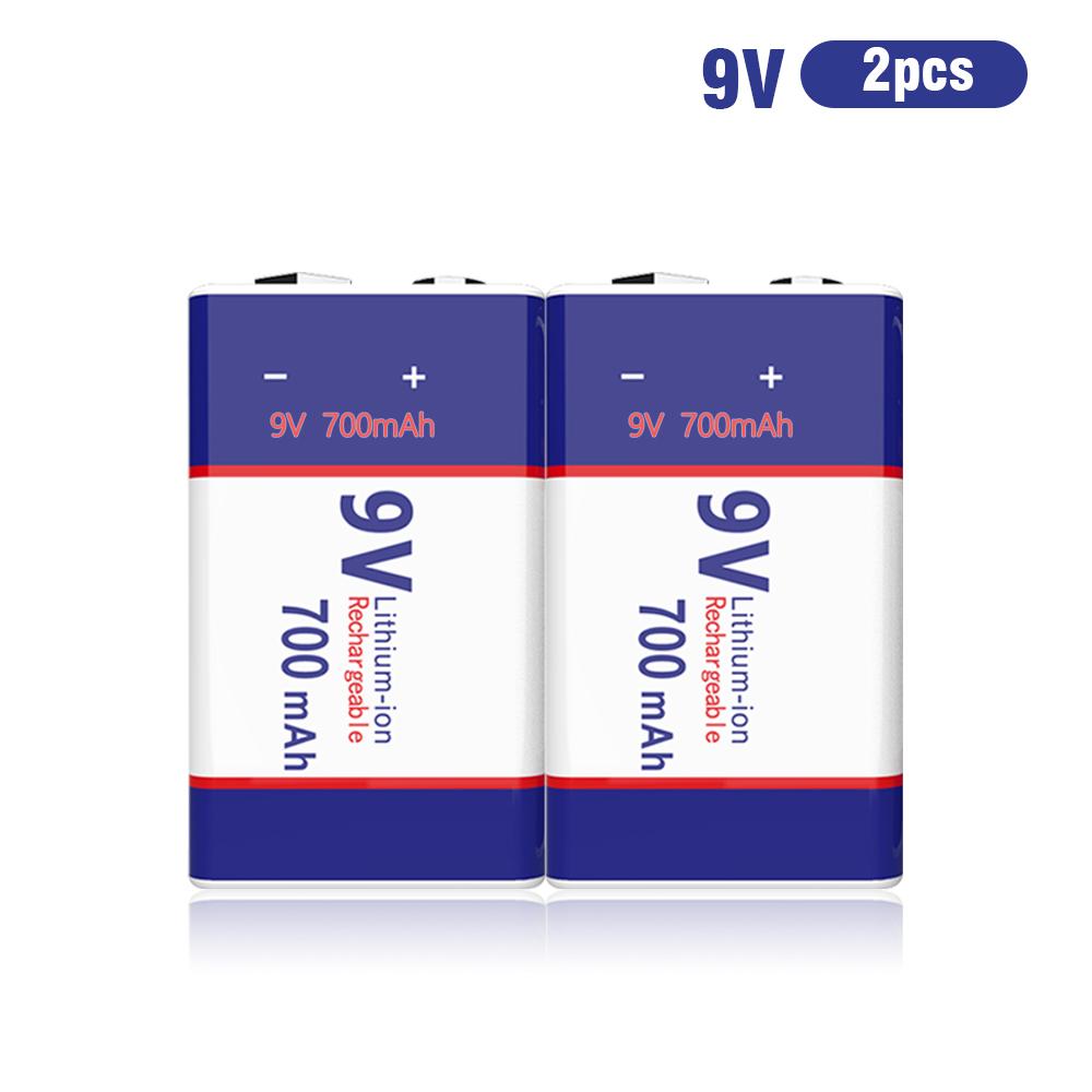 USB-Ladegerät 9 Volt Li-Ionen-Akku 6F22 9 V LiIon Lithium-Batterie für RC-Helikopter-Modell Mikrofon Spielzeug Metalldetektor Batterie