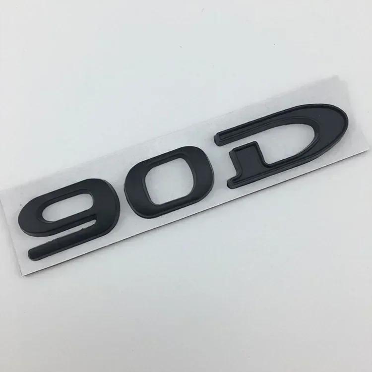 mghxj4 For Tesla MODEL 3 S X Y 75D 85D 90D 100D Rear Boot Trunk Tailgate Emblem Badge Sticker 3D Metal Car Styling Accessories