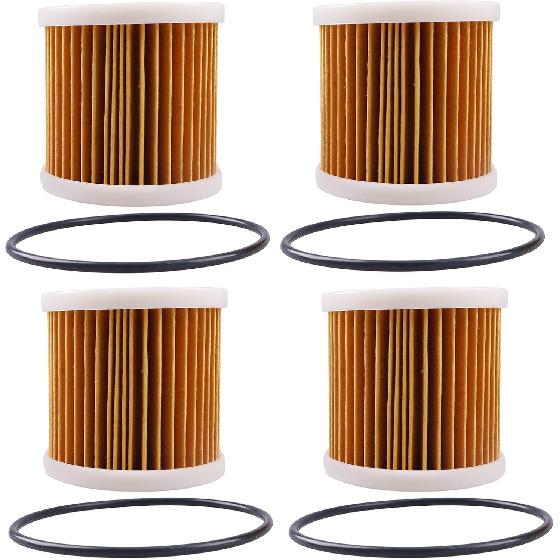 BLUESUNSOLAR 4PCS Fuel Filter Water Separator 90794‑46871‑00 907-94468-71-00 907944687100 Replacement for Honda Replacement for Yamaha Outboard