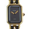 Premiere L Watches blackDial Plated Gold/leather Quartz Analog Display Women Used