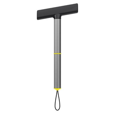 Snow Broom Ice Scraper with Soft No-Scratch TPU Head 10inch Long Handle Winter Windshield Ice Breaker