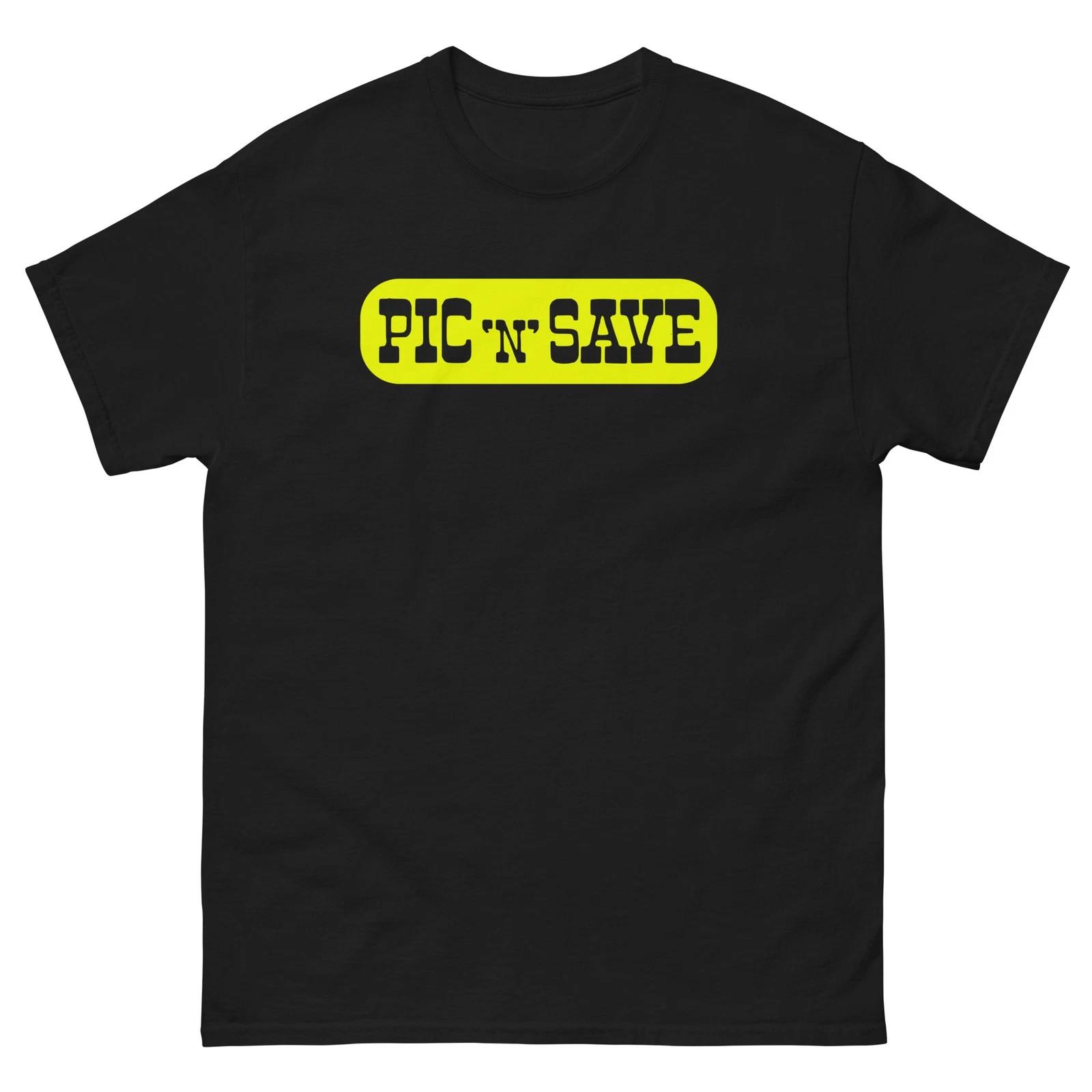

Pic N Save Store Vintage Logo 100% Cotton T-shirt Mens Tees Top Unisex classic tee M