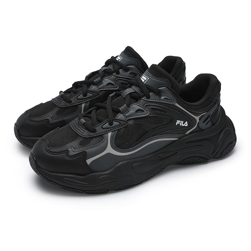 Fila Mars 4 Retro Fashion Trendy Comfortable Durable Low-Top Casual Shoes Men Sneaker Black Gray F12M522101FBK