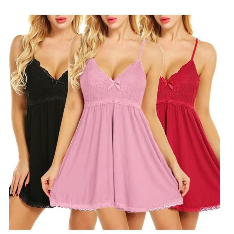 

Lace sexy underwear women s perspective pajamas pajamas fat mm large size suspender skirt set 7XL рожевий
