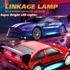 KAIMIO Scale RC Drift Car 4WD Racing Sports Toy Car with LED Race and Drift Wheels 124 2.4GHz 30KM/H High-Speed Lights, (8606-Black)
