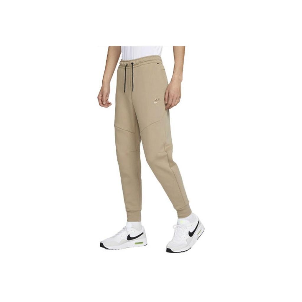 Nike Logo Embroidered Cuff Sweatpants Men Bottoms Khaki DX0582-247