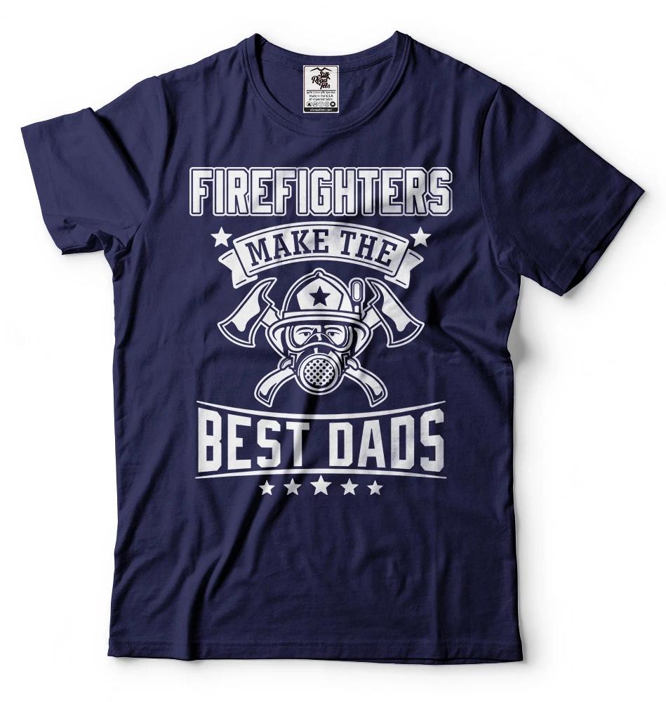 Firefighter T-shirt Best Dads Fathers day Gift T-shirt Birthday Gift for Dad S