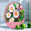 Daisy Pink Wooden Sign for Garden Decor - Charming Decorative Plaque for Home, Office, Yard, Porch Decor