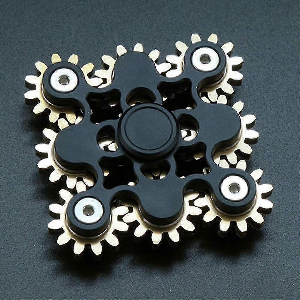 Metal Gear Linkage Fidget Gyro Spinner Toy for DIY Hand Spinning Extended Duration EDC Tool