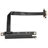 PCIe Extension Cable 20cm 32Gbps Transmission Rate PCI E 3.0 X1 Black Adapter for Graphics Card