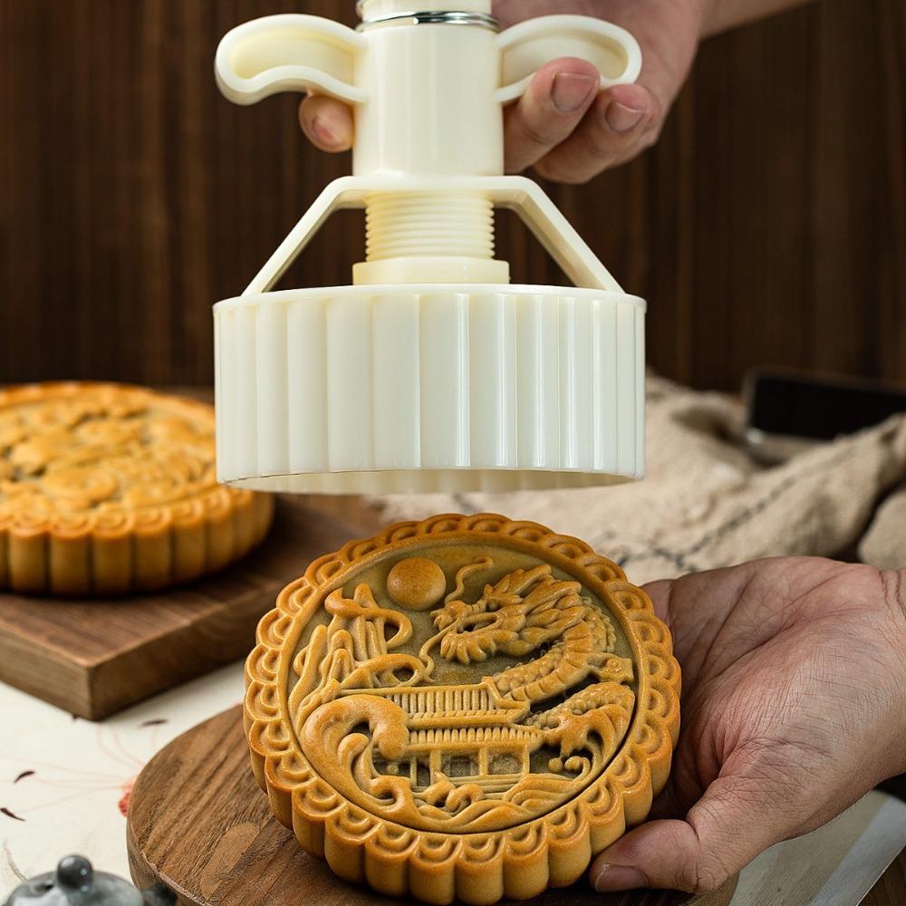 Hand Press Mid-Autumn Festival Moon Cake Mold Pastry Mold Kitchen