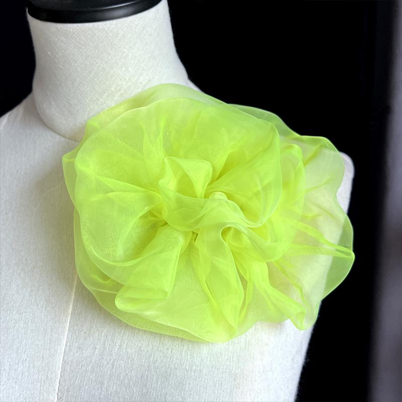 12cm Organza 3D Floral Trim Bridal Dress Applique Embellishment Patches Luxury Crafts Shoe Hat Sweater Dress Clothing Decor
