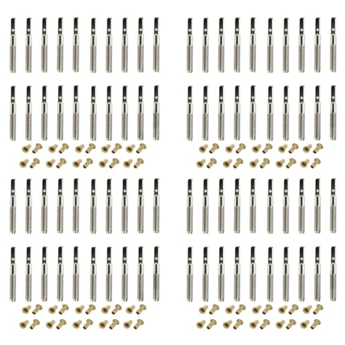 80 Lyre Harp Tuning Pin Nails and 80 Rivets Set for Lyre Harp Small Harp Musical String Instrument