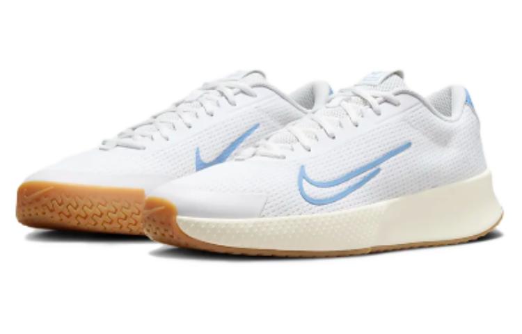 Nike Court Vapor Lite 2 HC White Sail Gum Light Brown Light Blue
