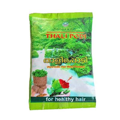 Tali Podi: ajurwedyjski proszek do mycia włosów (3x50 gr), Proszek do mycia włosów Thali Podi Ayurvedic, Nagardżuna