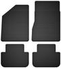 Rubber Car Mats, Set of 4, Universal For: Renault Grand Scenic III 7-seater (2009-2015)