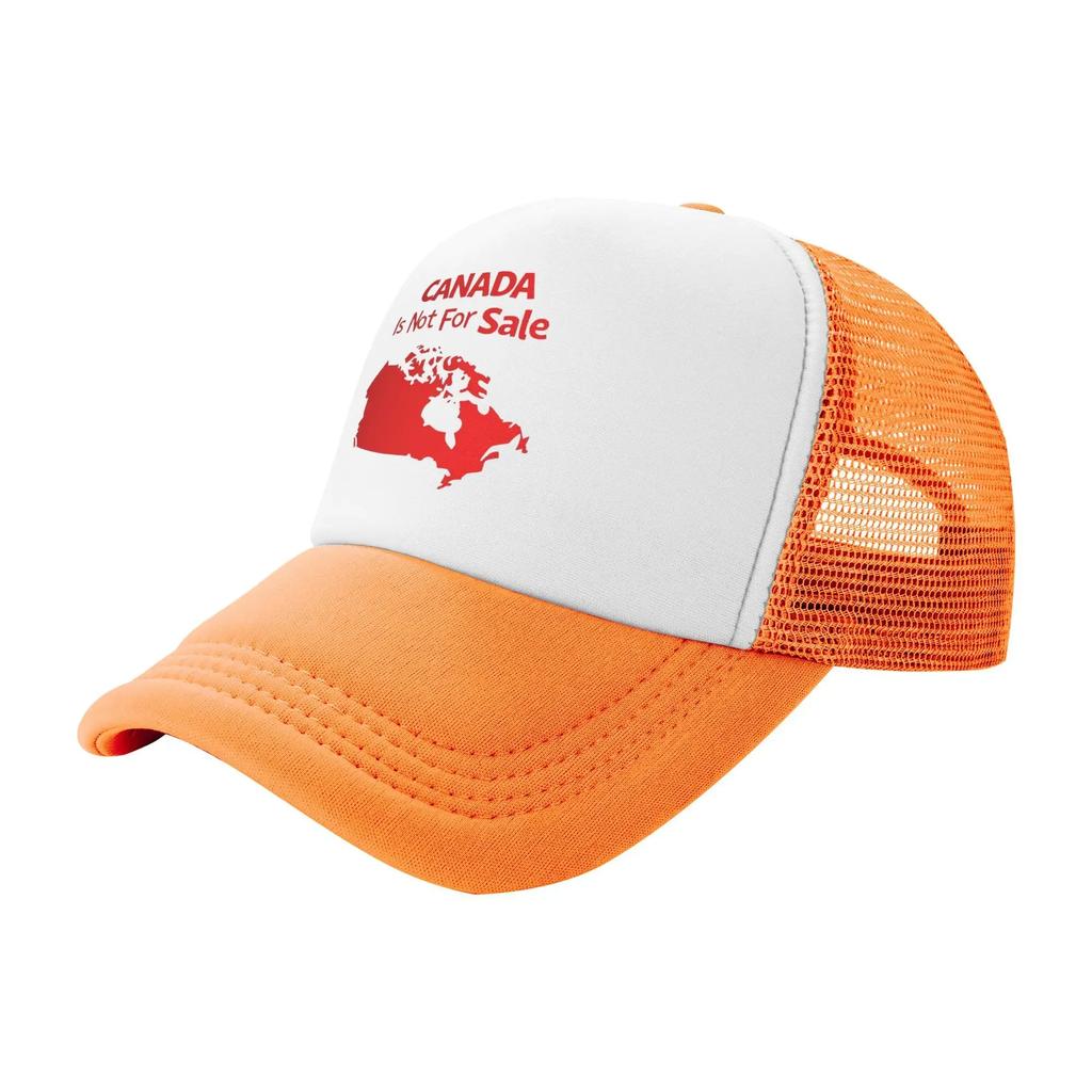 Canada is Not For Sale Mesh Sun Hats Sarcastic Phrase Outdoor Sports Breathable Baseball Caps Unisex Streetwear Print Hat