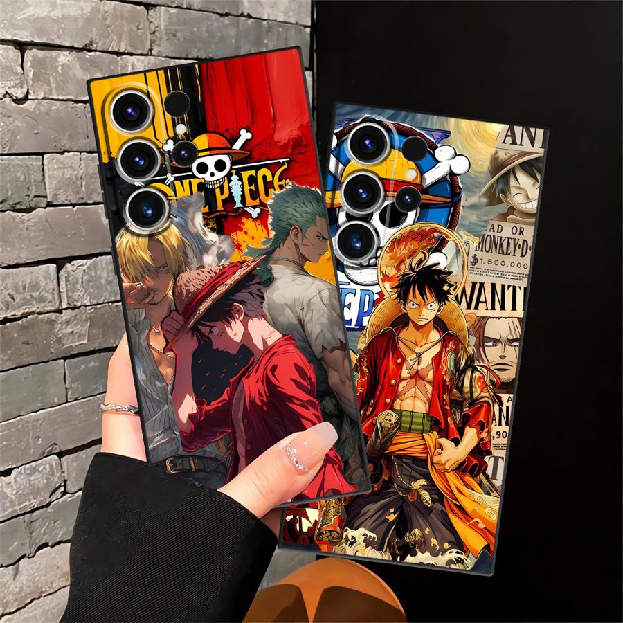 Anime Luffy Zoro Funda Phone Cover Case for Samsung Galaxy S21 S23 FE S22 S24 Plus S20 S25 Ultra S9