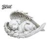Resin Angel Wing Decor Pet Memorial Statue with Wings Dog/Cat Durable Statues Sculpture Weather Resistant Commemorative Ornament for Outdoor