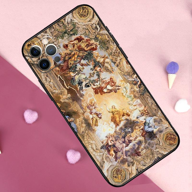 Renaissance Art Painting Phone Case For iPhone 17 Pro Max 11 14 15 16 Pro Max Plus 12 13 Mini 17 Air 16e Back Cover