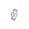 APM Monaco YACHT CLUB YACHT CLUB series chain ring silver sailor index finger ring alloy ring for women silver 58