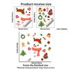 Cartoon Antler Snowman Christmas Static Sticker Christmas Small Accessory Balcony Living Room Window