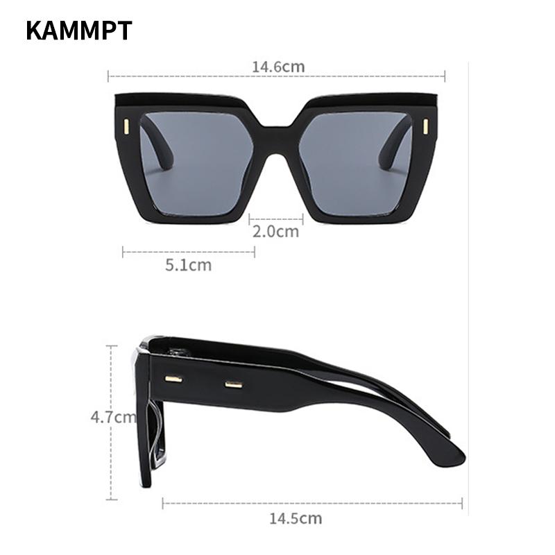 Oversized Square Sun Glasses  New Women Vintage Gradient Outdoor Shades Trendy Brand Design Candy Color Sunglasses