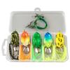 Topwater Frog Lures Set Realistic Appearance Sharp Hook Design Frog Artificial Soft Baits Freshwater Simulated Frog Lures