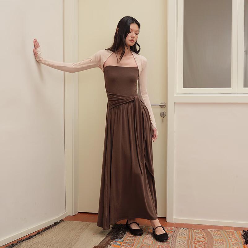 Elegant Tencel Blend Two-Piece Dress Set
