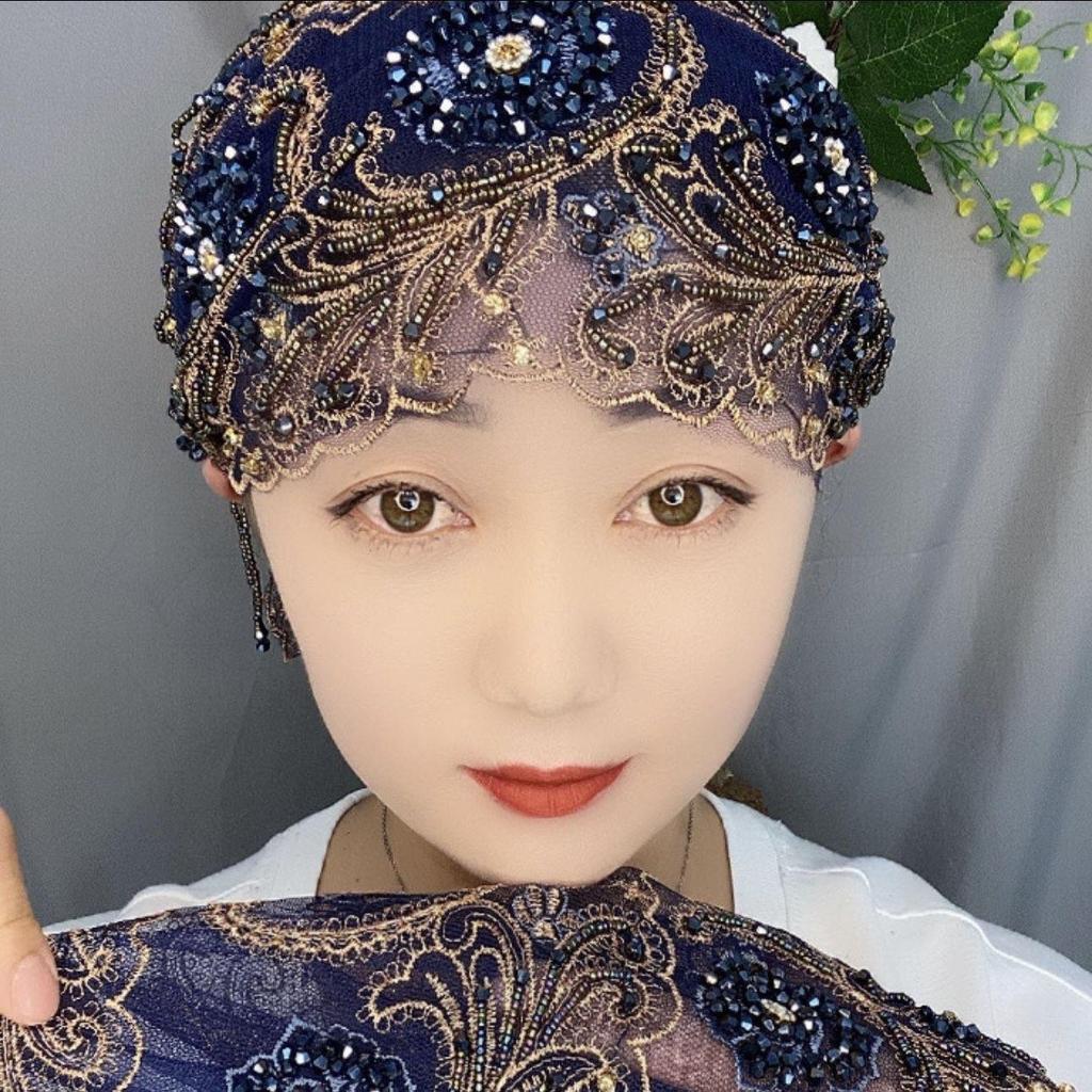 2023 Handmade Lace Shawl & Tassel Headscarf