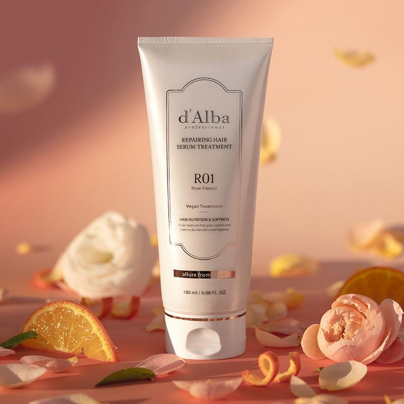d'Alba Professional Reparing Hair Serum Treatment R01 Rose Freesia 180ml