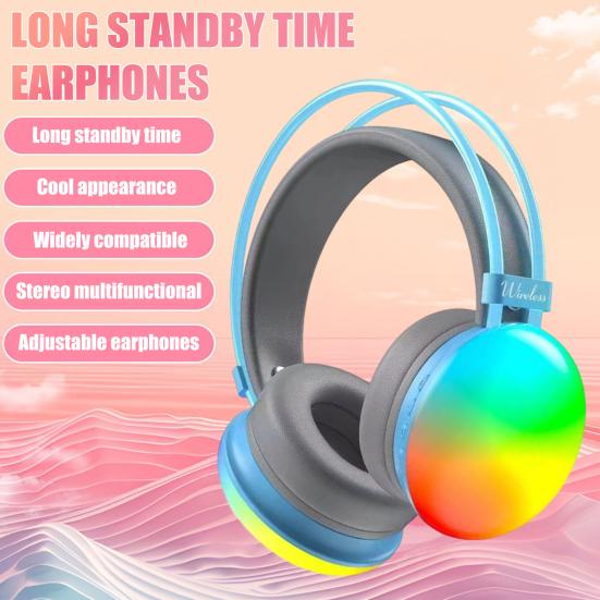 Wireless Bluetooth-compatible Headset Long Standby Time Wired Wireless Connection Adjustable Headphones