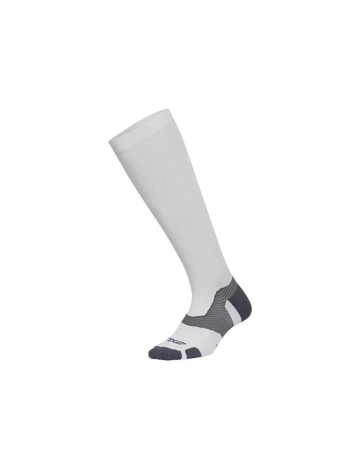 [2XU] Unisex Vector Light Cushion Full-Length Socks White_UA5155EWHT-GRY