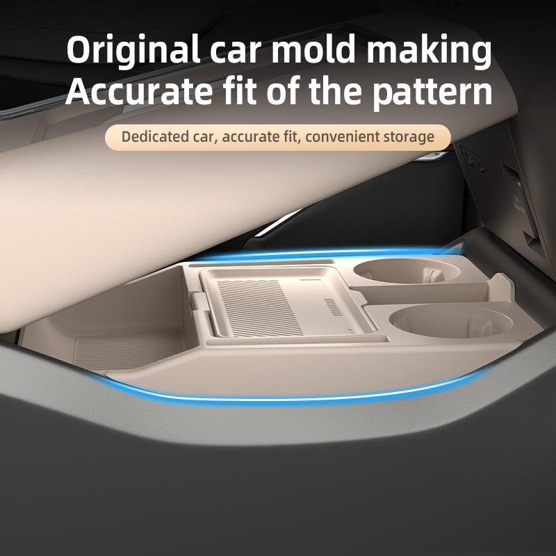 For XPENG P7 P7I P7+ 2025 2026 Storage Box Center Armrest Hidden Box Cup Holder Organizer Interior Accessories