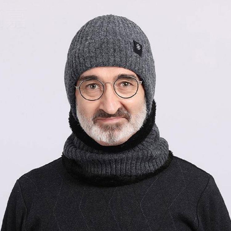 Thick Warm Earmuff Hat Ear Protections Hat Cold Weather Skull Caps Knitted Hat Wool Knitted Hat Winter Warm Hat for Men