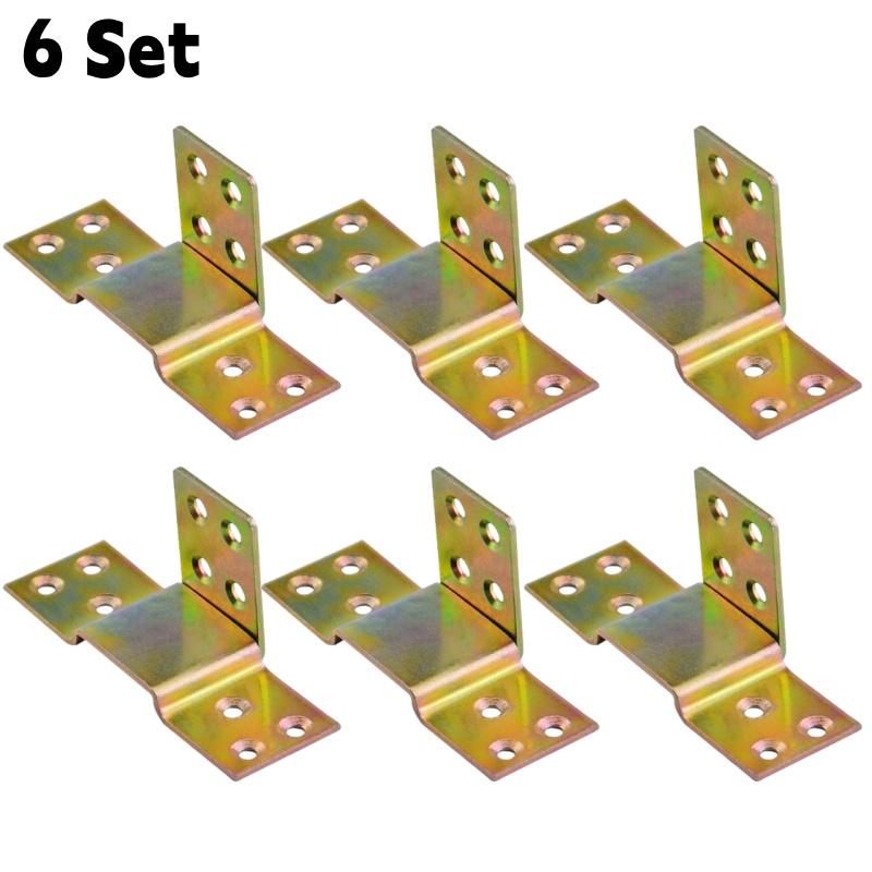 Stabile Metallbettgitter-Winkel Holzbettrahmen Eckwinkel Stützverbinder Beschläge-Set für Betten Sofa Möbel Scharniere