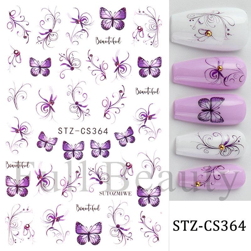 Nail Art Stickers Ins Red Lip Cherry Strawberry Y2K Sweet Cool Style Bow Digital Adhesive Nail Stickers