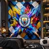 Wall Hanging Tapestry Manchester City Print Cloth for Living Room Bedroom Home Decor